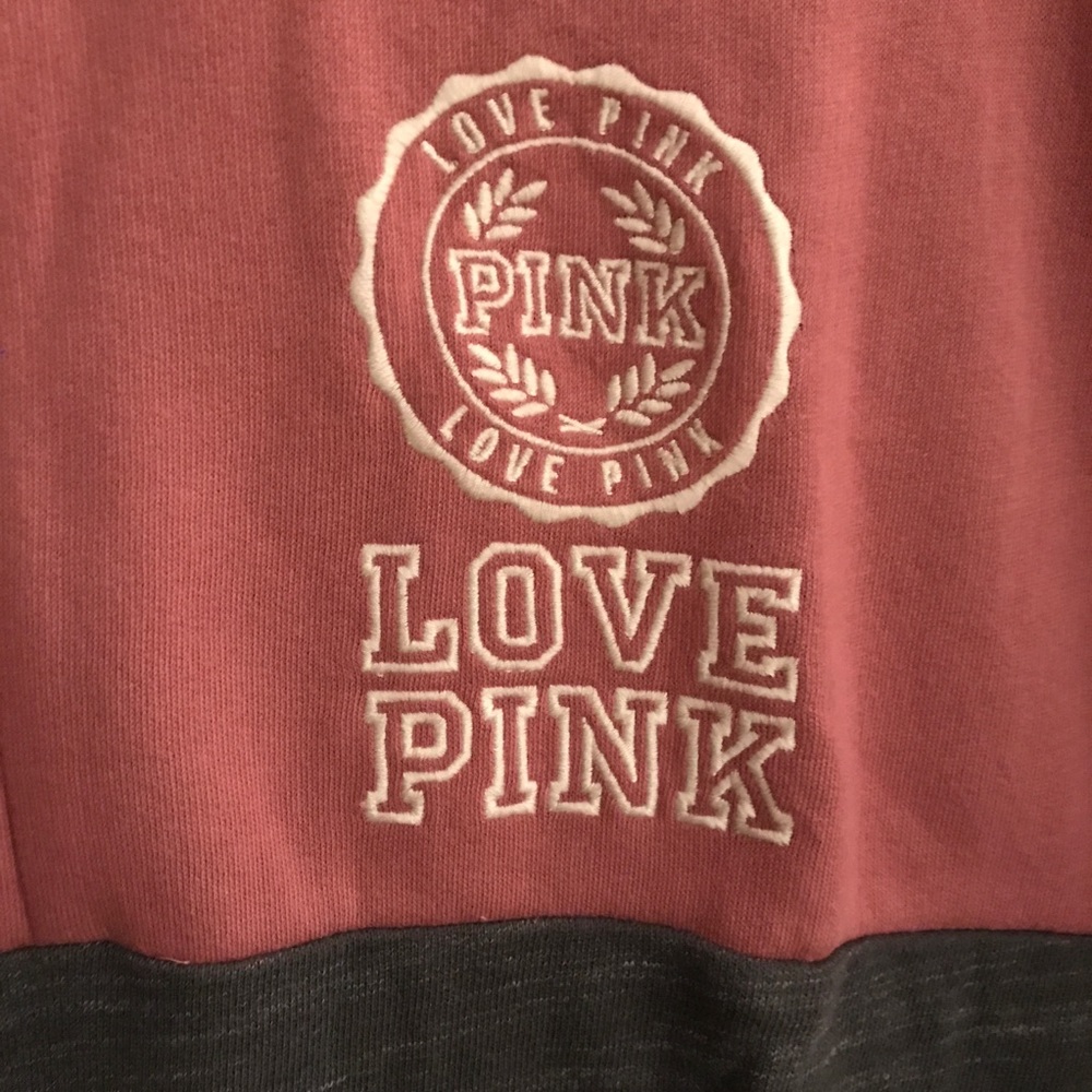 Nwot Pink By Victoria's Secret Quarter-Zip - image 2